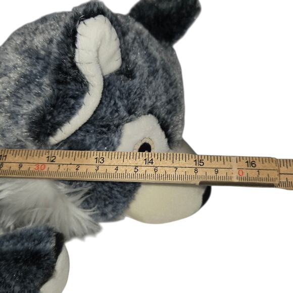 Zoobies Pets Wyatt Wolf Plush with Blanket 25x16  Nap Travel 2010 - Picture 9 of 16